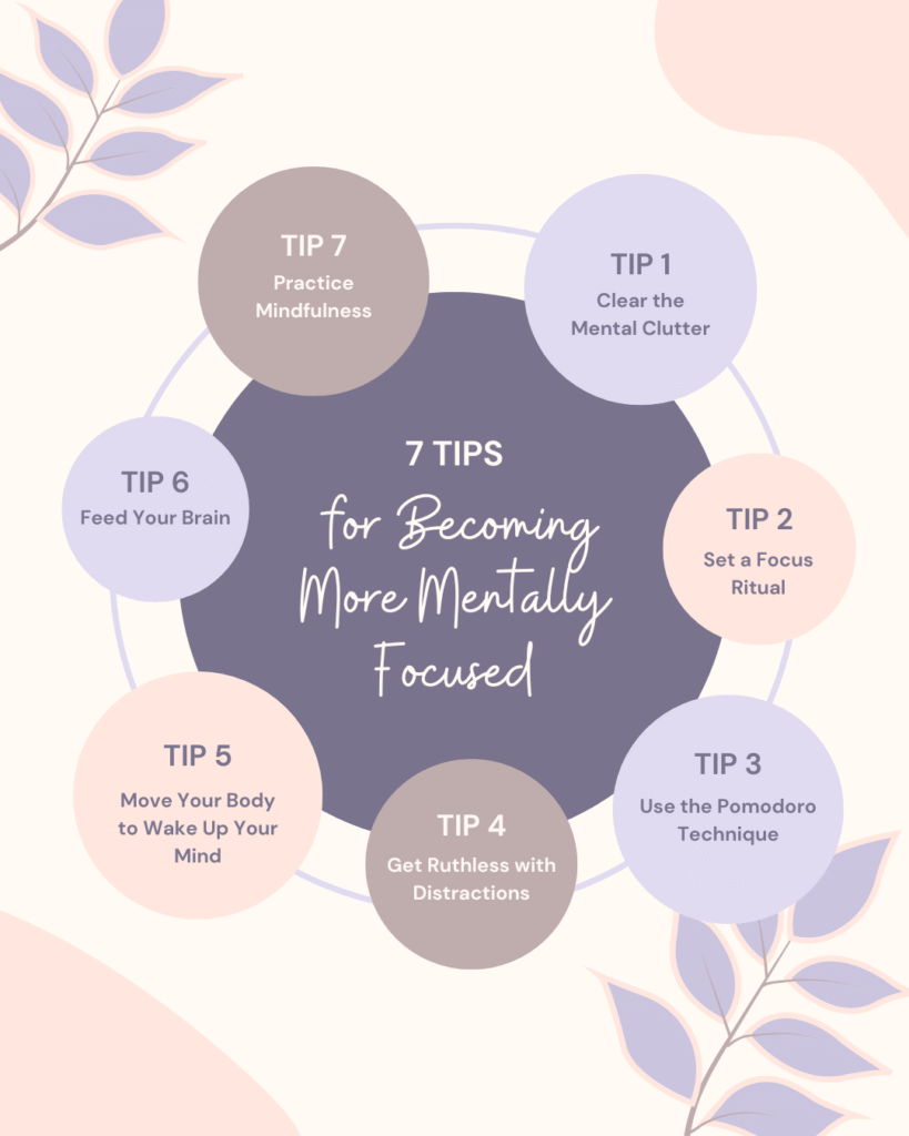 tips for becoming more mentally focused